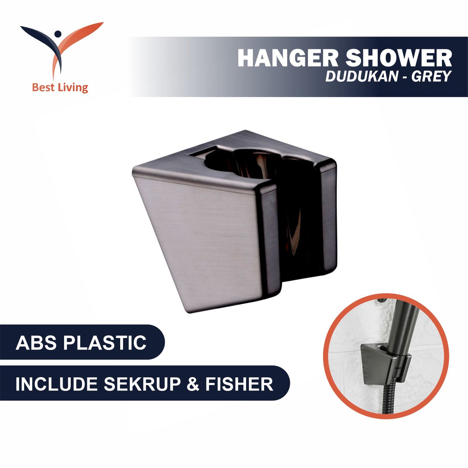HANGER SHOWER DUDUKAN GANTUNGAN HOLDER HIGH QUALITY