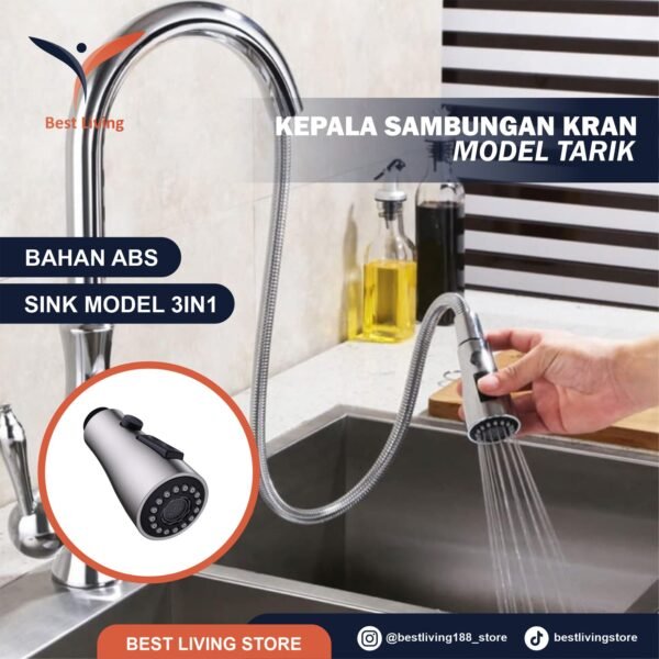 LZ-FA 019 BN - KEPALA SAMBUNGAN KRAN MODEL TARIK LZ-FA 019 - SILVER