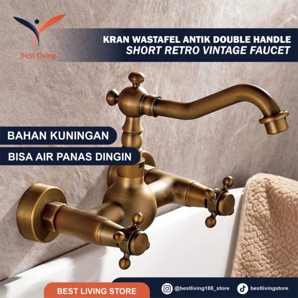 Kran Wastafel Antik Retro Vintage Klasik Premium