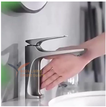 best living Kran Wastafel Panas Dingin Kran Air Mixer 123-Keran Wastafel Abu Grey Antik
