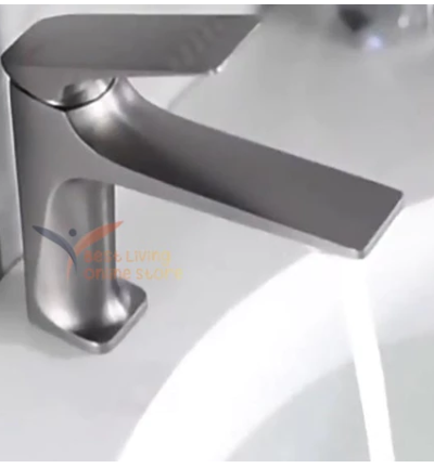 bestliving Kran Wastafel Panas Dingin Kran Air Mixer 123-Keran Wastafel Abu Grey Antik