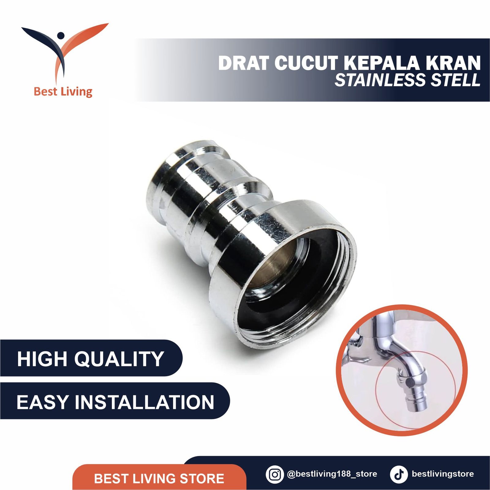 NIP-003SV - DRAT CUCUT KEPALA KRAN STAINLEES