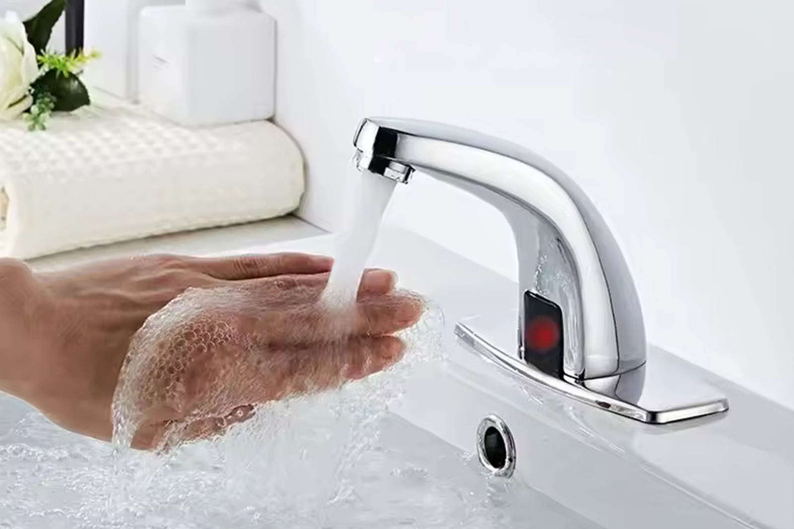 Kran Tembok Sensor Otomatis - Solusi Modern untuk Wastafel, Kamar Mandi dan Dapur